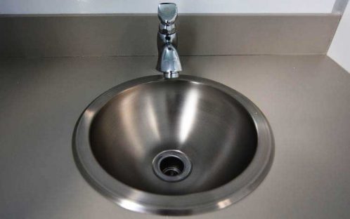 Selfie Restroom Trailer Rental Sink from Event Factory Rentals