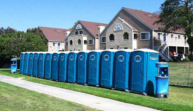 Residential Event Portable Toilet Rentals and Temporary Party Fence Rentals