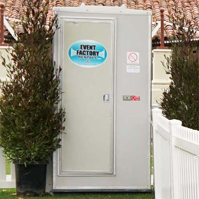 Fresno wedding porta potty and restroom trailer rentals from Event Factory Rentals located in Fresno, CA 93725.