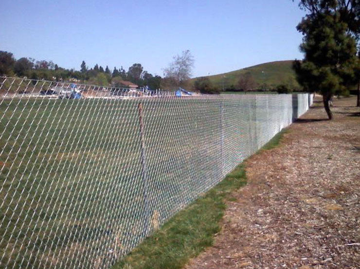 Event Factory Rentals provided customer with post driven chain-link fencing rentals.