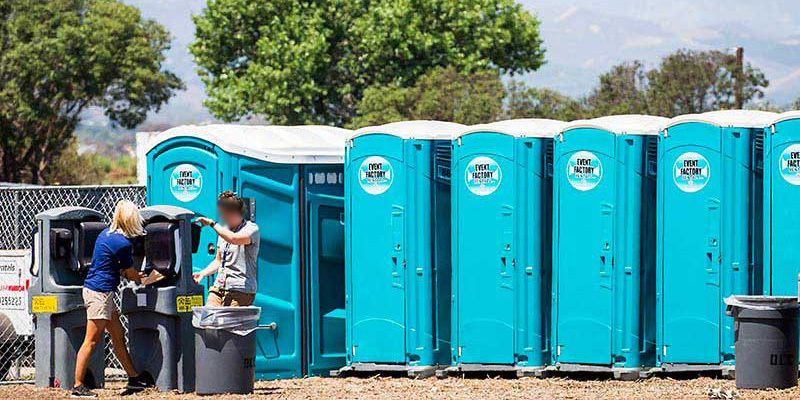 Mission Hills porta potty rentals provided by Event Factory Rentals.