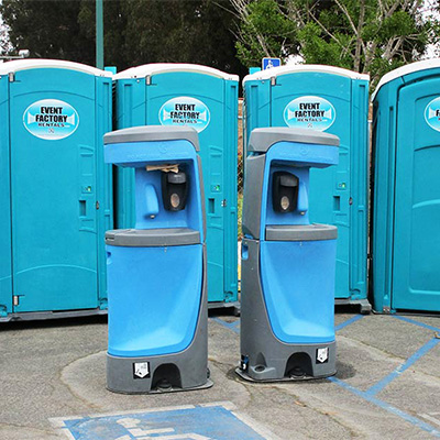 Armona concert portable toilet rentals provided by Event Factory Rentals.
