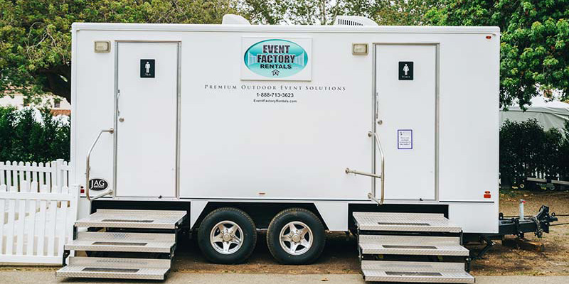 A Cottage Restroom, one of the options for our San Ramon Rd, Atascadero porta potty rentals for movie and television shoots.